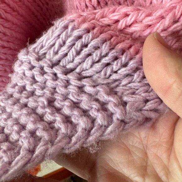 Davi & Dani Colourblock Chunky Knit Dopamine Dressing Cardigan S/M - Picture 6 of 9